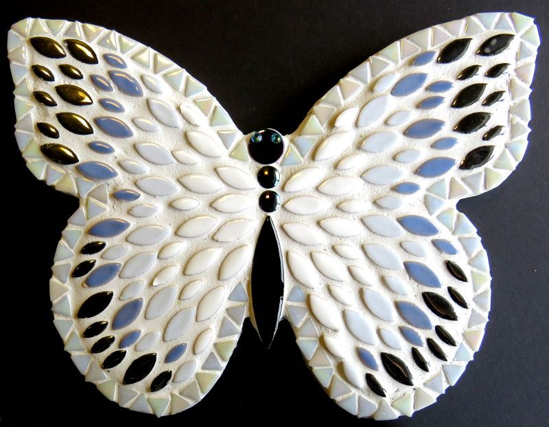 25cm Admiral Butterfly - White