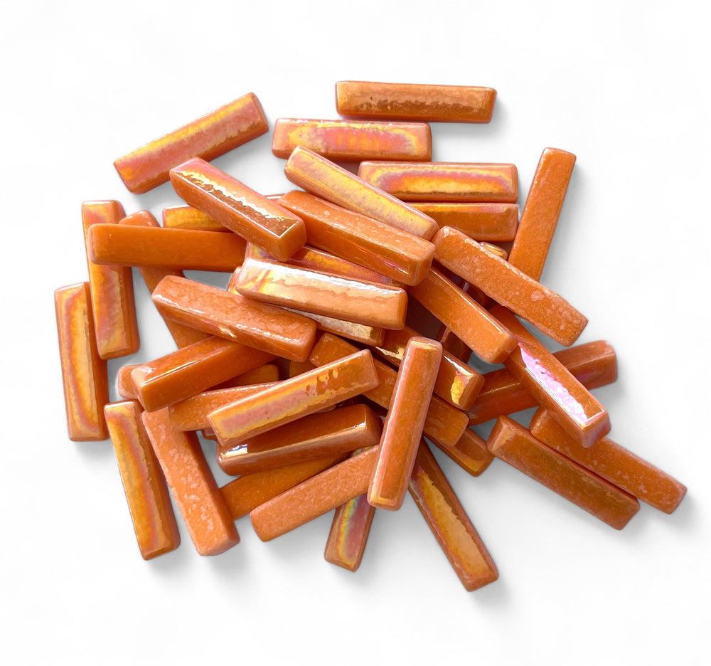 25mm Iridised Orange Stix