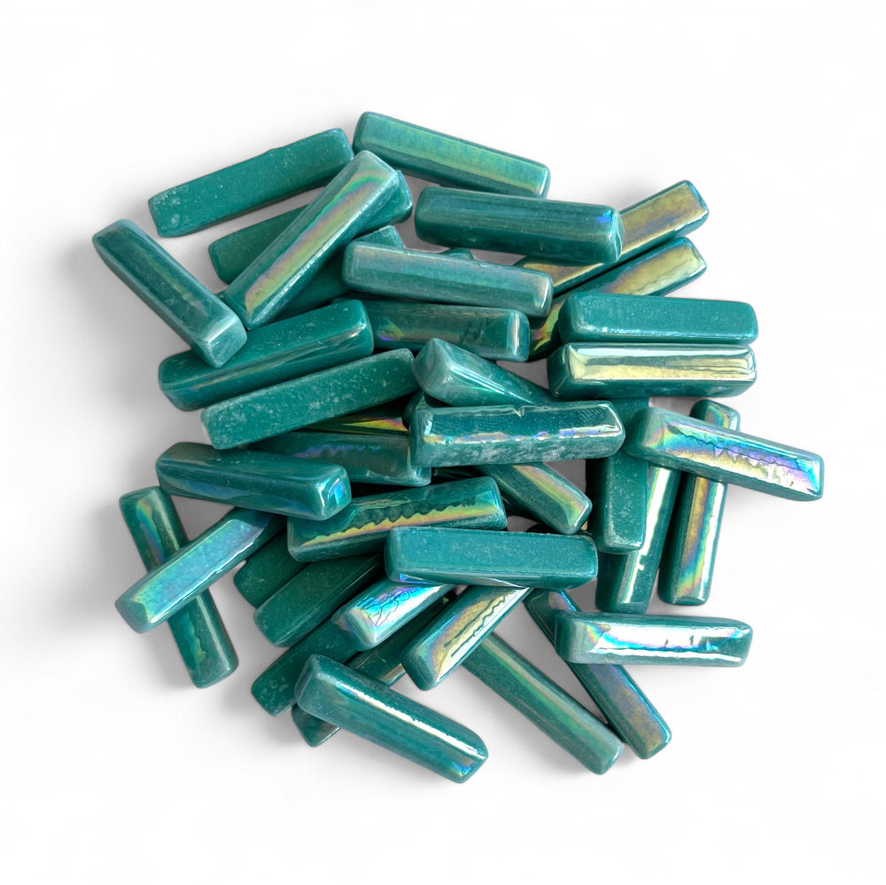 25mm Iridised Teal Stix