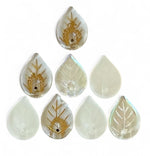 18mm Leaf: Snowdrop Mix