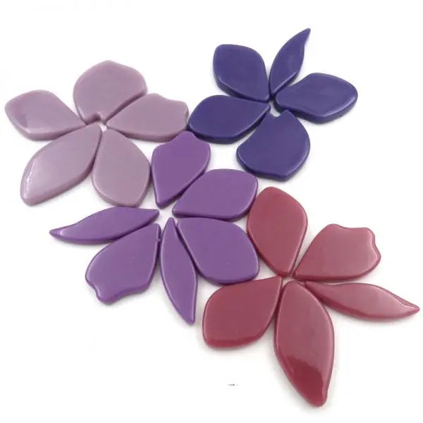 Gentian Violet Bouquet Fallen Petals Meisha Mosaics