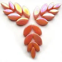 Iridised Apricot Ottoman Petals Meisha Mosaics