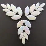 Iridised White Ottoman Petals Meisha Mosaics