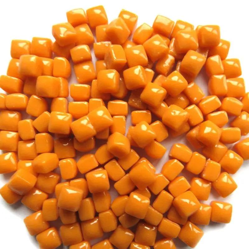 Orange Micro Squares Meisha Mosaics