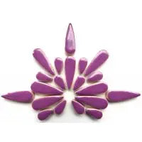 Purple Ceramic Teardrops Meisha Mosaics