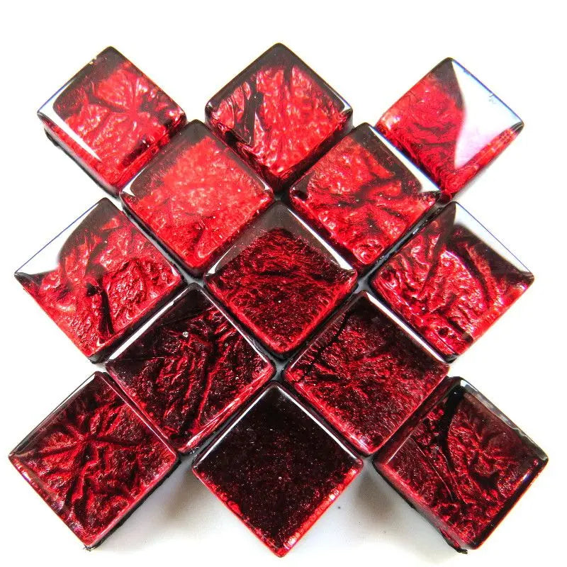 Red Mini Foils Meisha Mosaics
