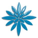 light blue ceramic petals