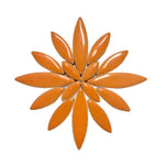 orange ceramic petals