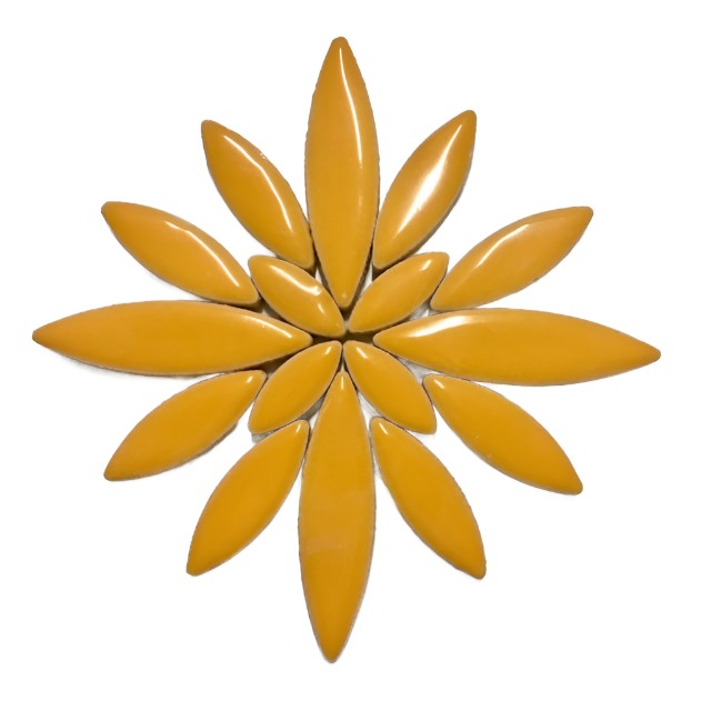 warm yellow ceramic petals