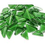 Irish Green Glass Melt Triangles